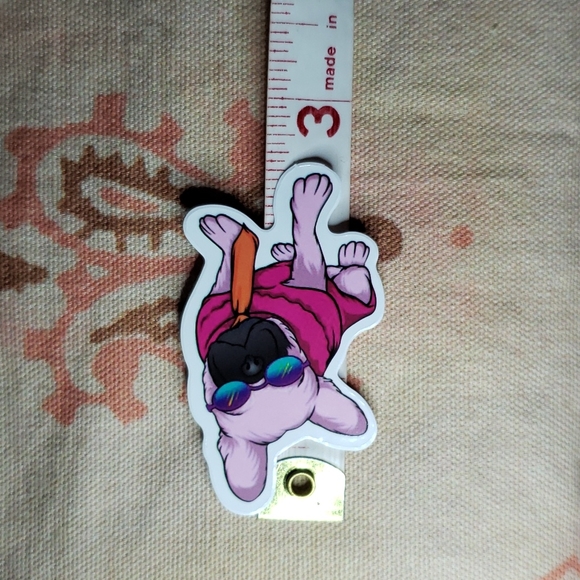 (L) Pink Frenchie Dog Sticker Doggie Dog Mom Puppy - Picture 4 of 5